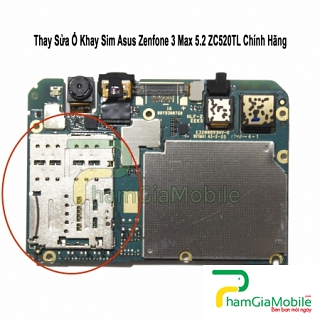 Thay Thế Sửa Ổ Khay Sim Asus Zenfone 3 Max 5.2 ZC520TL Không Nhận Sim